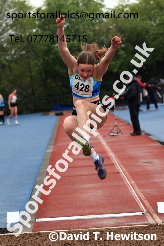 Long Jump, 2026 North Eastern Track and Field Champs, Shildon, County Durham. Photo: David T. Hewitson/Sports for All Pics